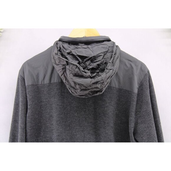 Johnnie-O Men's Hooded Flex Quarter Zip Pullover Hoodie Wool Blend Grey Sz L - Picture 5 of 13